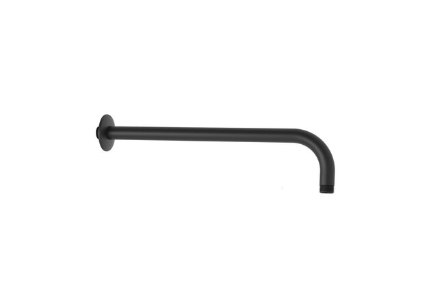 Sprchové rameno Kielle boční, 35 cm, černá mat, 20201004