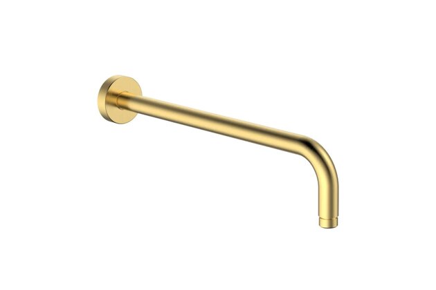 Sprchové rameno Kielle boční, 36 cm, kartáčovaná zlatá, 20201026