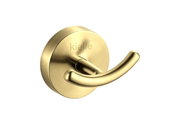 Háček Kielle Oudee dvojitý, kartáčovaná zlatá, 40602096