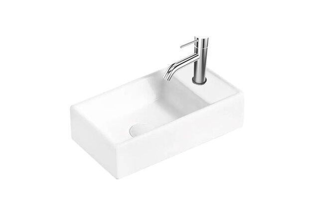 Umývátko Kielle Arkas I 42 závěsné, s otvorem vpravo, bez přepadu, bílá, 30611400R