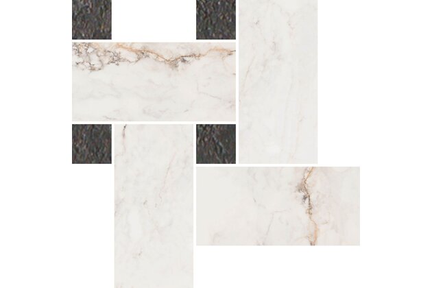 Mozaika Pamesa Pisa gold twisted lesklá rektifikovaná 21x26 MTPISAL2126