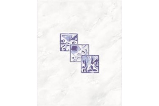 Dekor Rako Lucie šedá lesk 20x25 WITGX110