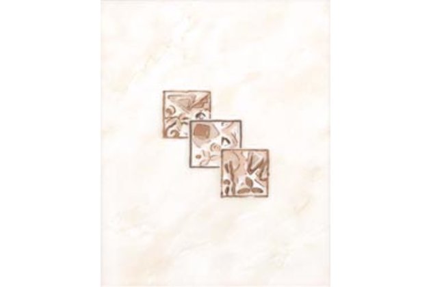 Dekor Rako Lucie béžová lesk 20x25 WITGX113