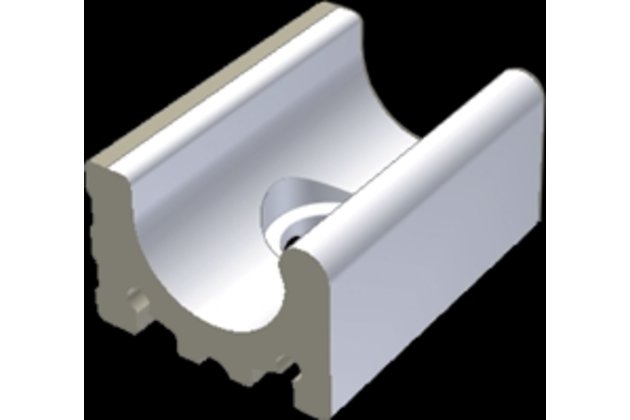 Přelivový žlábek Rako Pool Wiesbaden s otvorem bílá mat 15x20 XPD54023