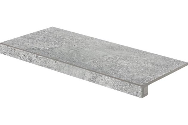 Tvarovka schodová Rako Stones šedá struktura mat rektifikovaná 30x60 DCESE667