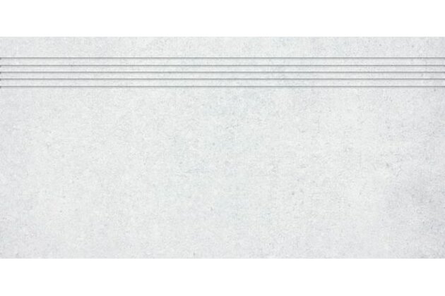 Schodovka Rako Cemento světle šedá mat rektifikovaná 30x60 DCPSE660