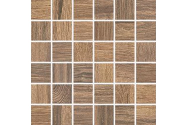 Mozaika Rako Board hnědá mat rektifikovaná 30x30 DDM06143