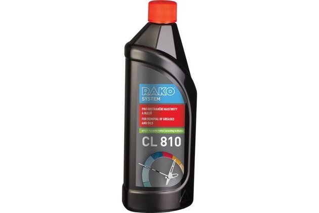 Čistič Rako CL810 pro odstranění mastnoty a olejů 5 l B.CL810.R005 Čistič Rako CL810 pro odstranění mastnoty a olejů 5 l B.CL810.R005