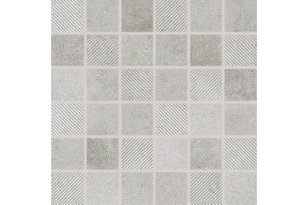 Mozaika Rako Form šedá mat rektifikovaná 30x30 DDR05696