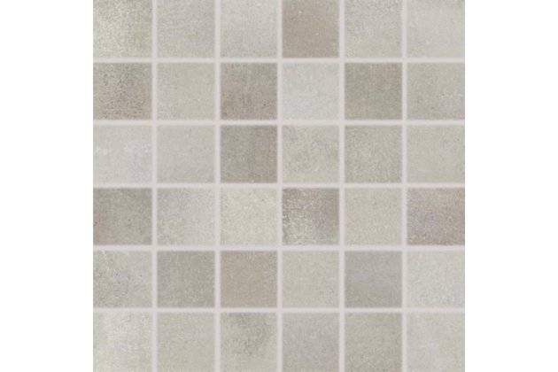 Mozaika Rako Via šedá struktura mat rektifikovaná 30x30 DDM05711