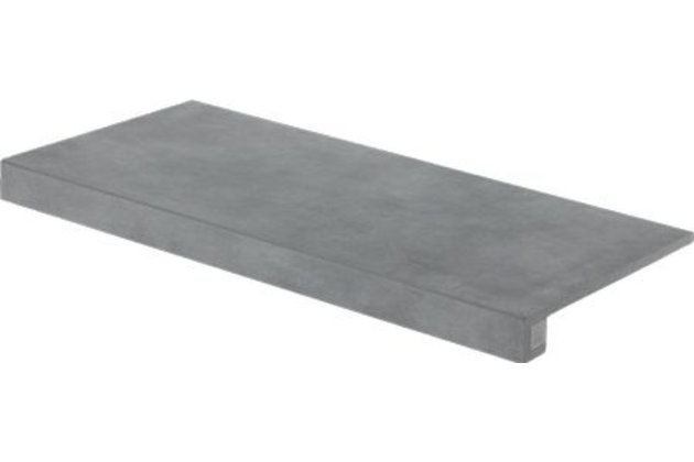 Tvarovka schodová Rako Extra tmavě šedá struktura mat rektifikovaná 40x80 DCF84724