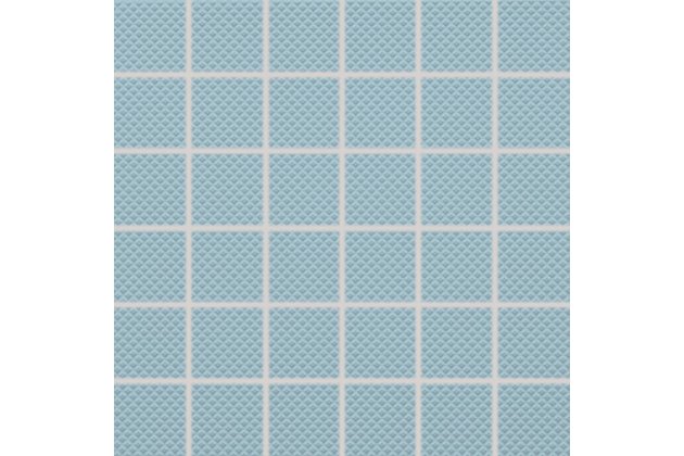 Mozaika Rako Color Two světle modrá struktura mat rektifikovaná 30x30 GRS05603