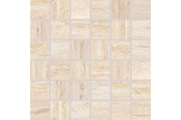 Mozaika Rako Alba béžová struktura mat rektifikovaná 30x30 DDM06731