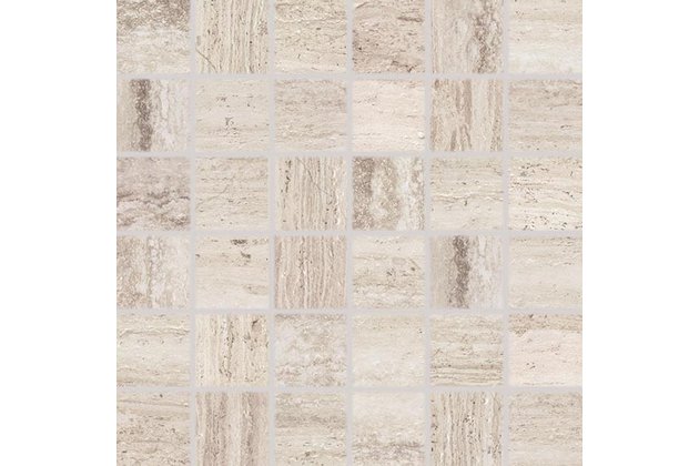 Mozaika Rako Alba hnědošedá struktura mat rektifikovaná 30x30 DDM06732