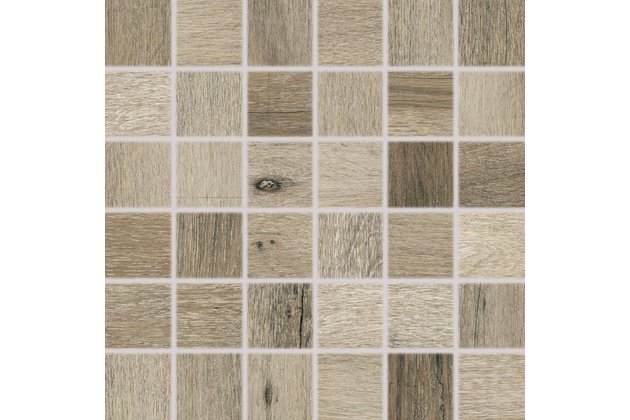 Mozaika Rako Saloon tmavě hnědá mat rektifikovaná 30x30 DDM06748