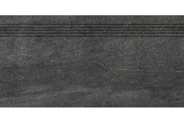 Schodovka Rako Quarzit černá mat rektifikovaná 40x80 DCP84739