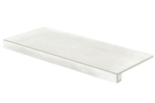 Tvarovka schodová Rako Rebel bílošedá mat rektifikovaná 40x80 DCF84740 Tvarovka schodová Rako Rebel bílošedá mat rektifikovaná 40x80 DCF84740