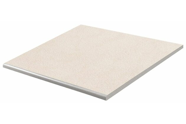 Schodovka Rako Kaamos Outdoor slonová kost struktura mat rektifikovaná 60x60x2 DCH66585