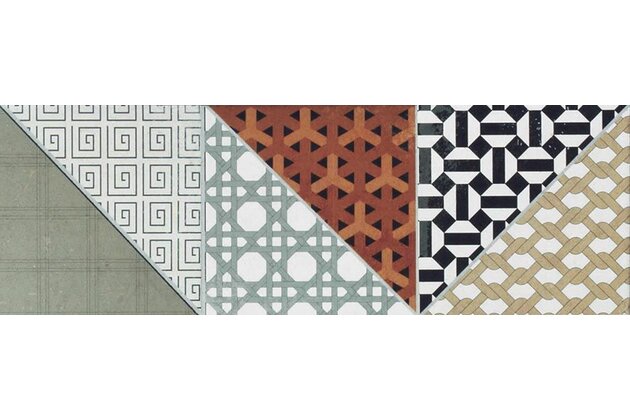 Dlažba Rako Deco vícebarevná mat rektifikovaná 15x45 DDPP2659