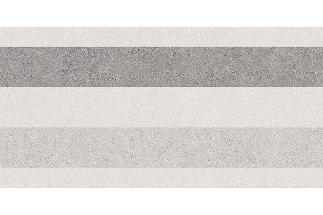 Dekor Rako Block světle šedá struktura lesk 30x60 WARVK080