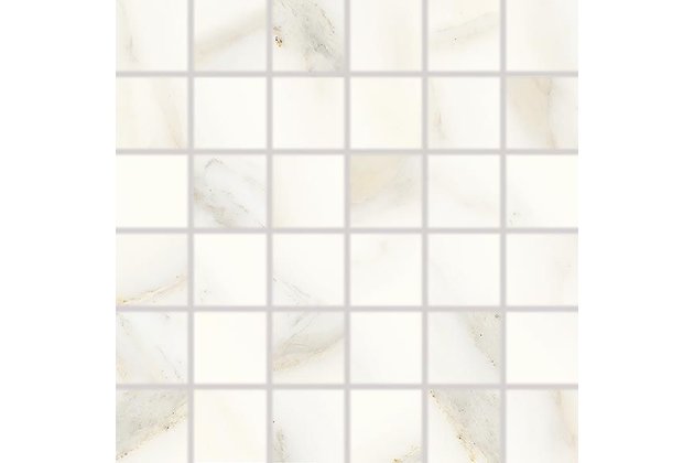 Mozaika Rako Cava bílá mat rektifikovaná 30x30 WDM05730