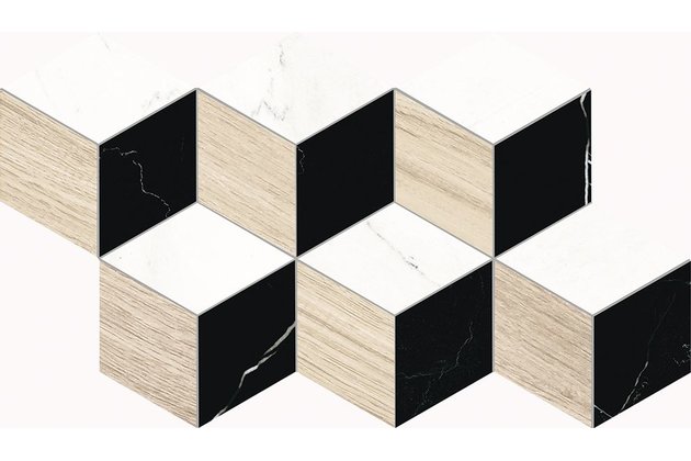 Dekor Rako Flash vícebarevná mat rektifikovaný 30x52 WDVT8333