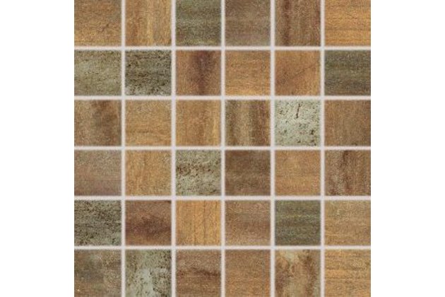 Mozaika Rako Rush měděná lesk rektifikovaná 30x30 WDM05519