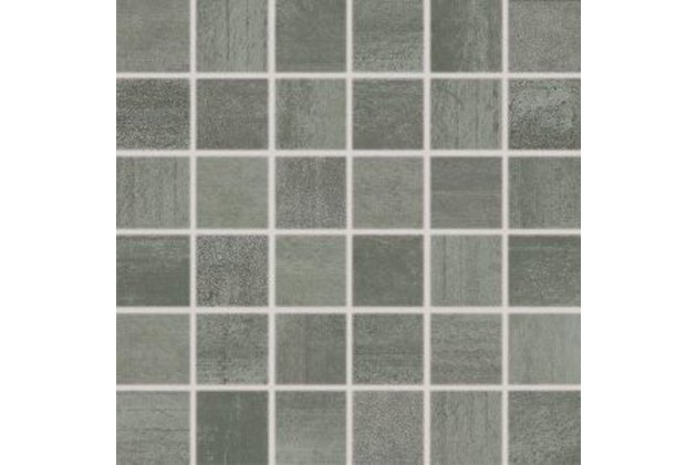 Mozaika Rako Rush tmavě šedá lesk rektifikovaná 30x30 WDM05522