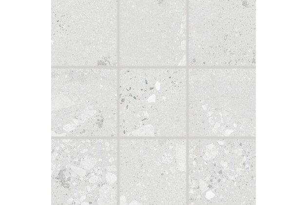 Dlažba Rako Castone šedobílá mat rektifikovaná 10x10 DAK11855