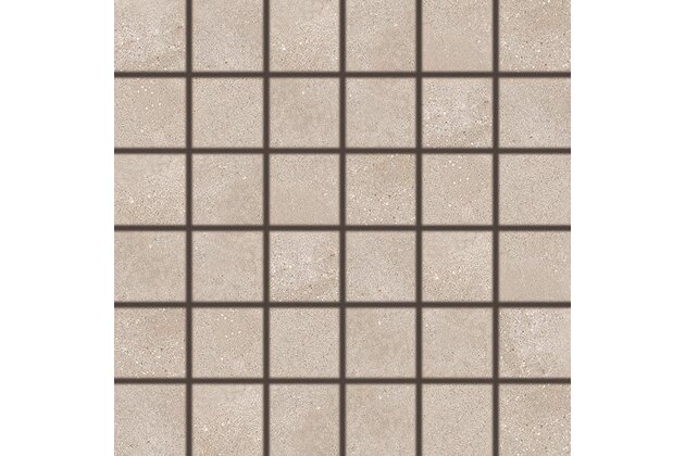 Mozaika Rako Betonico tmavě béžová mat rektifikovaná 30x30 DDM05794