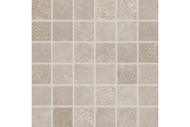 Mozaika Rako Limestone béžovošedá lesk rektifikovaná 30x30 DDM05802