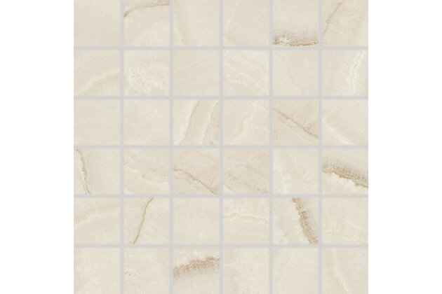 Mozaika Rako Onyx tmavě béžová mat rektifikovaná 30x30 DDM05835