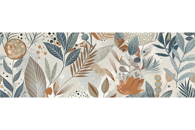 Dekor Rako Blossom vícebarevná struktura pololesk rektifikovaný 29,8x89,8 WIRVN529