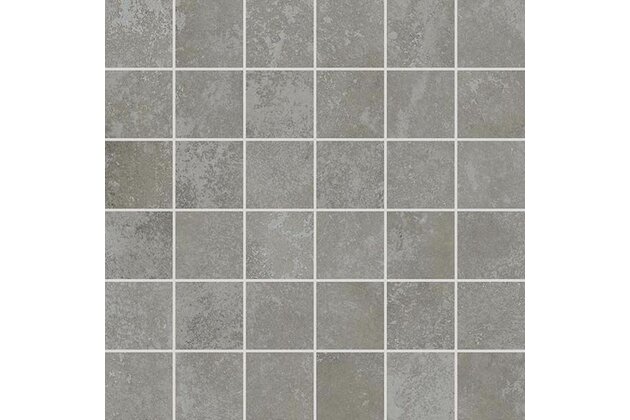 Mozaika Rako Dale tmavě šedá struktura mat rektifikovaná 29,8x29,8 DDM05880