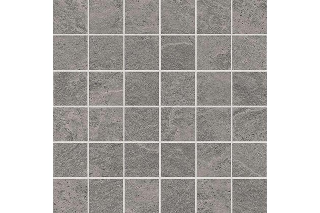 Mozaika Rako Core šedá struktura mat rektifikovaná 29,8x29,8 DDM05874