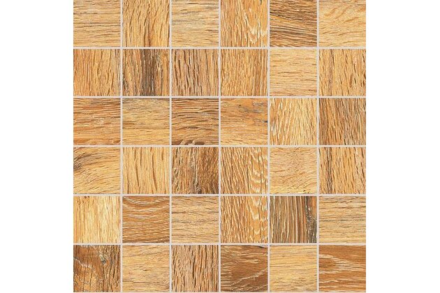 Mozaika Rako Pino béžovohnědá struktura mat rektifikovaná 29,8x29,8 DDM05897