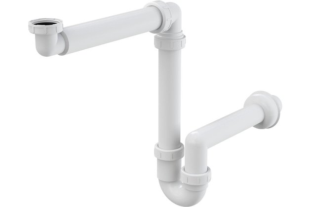 Sifon umyvadlový prostorově úsporný Alcadrain s převlečenou maticí 5/4 A434 Sifon umyvadlový prostorově úsporný Alcadrain s převlečenou maticí 5/4 A434