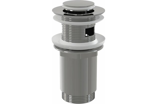 Výpust umyvadlová Alcadrain chrom CLICK/CLACK 5/4  celokov, malá zátka A391 Výpust umyvadlová Alcadrain chrom CLICK/CLACK 5/4  celokov, malá zátka A391