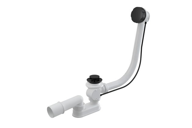 Sifon vanový Alcadrain černá-mat, automat komplet A55BLACK