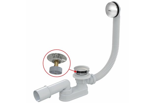 Sifon vanový Alcadrain kov, CLICK/CLACK A507CKM Sifon vanový Alcadrain kov, CLICK/CLACK A507CKM