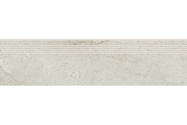 Schodovka Cersanit Newstone white mat rektifikovaná 30x120 OD663-065
