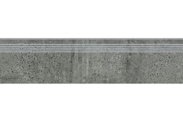 Schodovka Cersanit Newstone graphite mat rektifikovaná 30x120 OD663-089