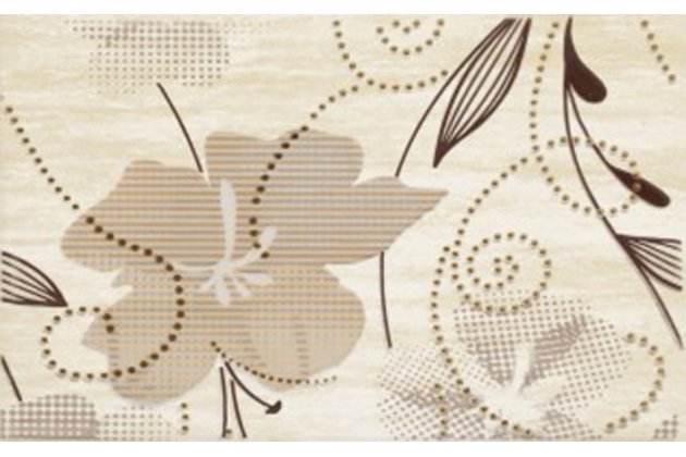 Dekor Paradyz Doppia beige B lesk 25x40