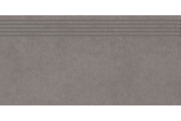 Schodovka Paradyz Intero grys nacinana mat rektifikovaná 30x60