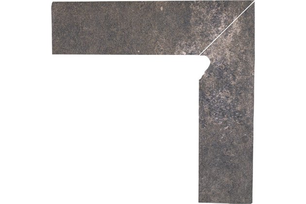 Sokl Paradyz Viano antracite 2 prvky pravý struktura mat 8x30 Sokl Paradyz Viano antracite 2 prvky pravý struktura mat 8x30