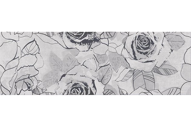 Dekor Cersanit Snowdrops flower mat 20x60 WD477-006 Dekor Cersanit Snowdrops flower mat 20x60 WD477-006