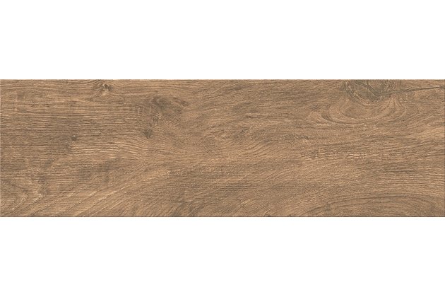Dlažba Cersanit Tiger wood brown struktura mat 19x60 NT1481-001-1
