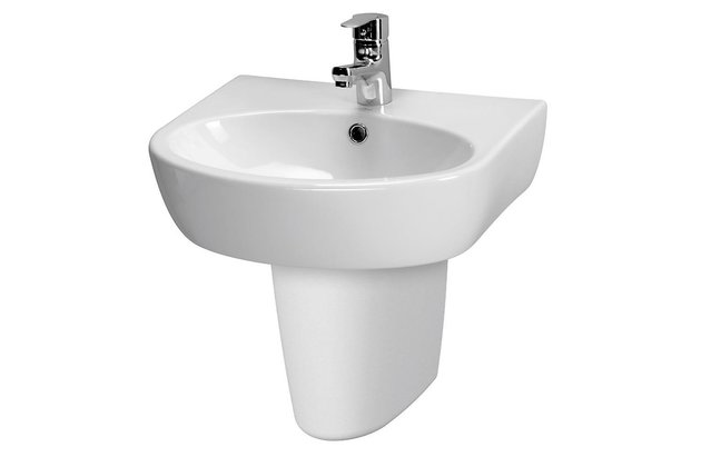 Umyvadlo Cersanit Parva 50 nábytkové, s otvorem, s přepadem, bílá, K27-030 Umyvadlo Cersanit Parva 50 nábytkové, s otvorem, s přepadem, bílá, K27-030