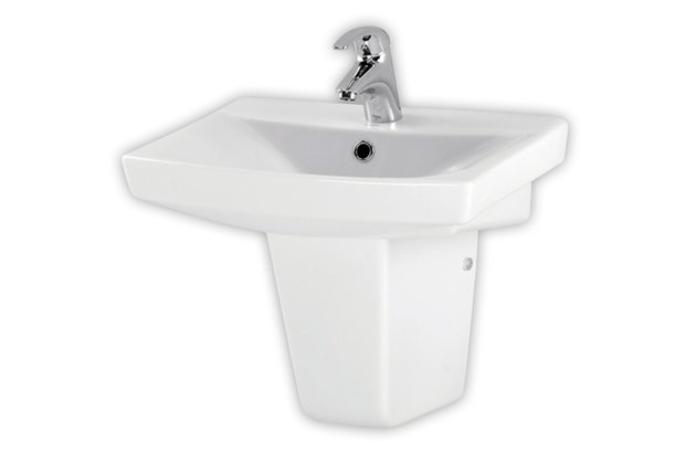 Umyvadlo Cersanit Carina 50 nábytkové, s otvorem, s přepadem, bílá, K31-004 Umyvadlo Cersanit Carina 50 nábytkové, s otvorem, s přepadem, bílá, K31-004