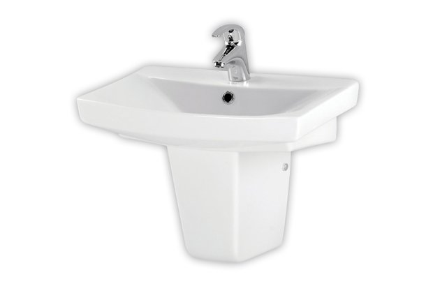 Umyvadlo Cersanit Carina 55 nábytkové, s otvorem, s přepadem, bílá, K31-005 Umyvadlo Cersanit Carina 55 nábytkové, s otvorem, s přepadem, bílá, K31-005